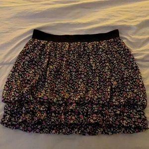 Express Floral Mini Skirt